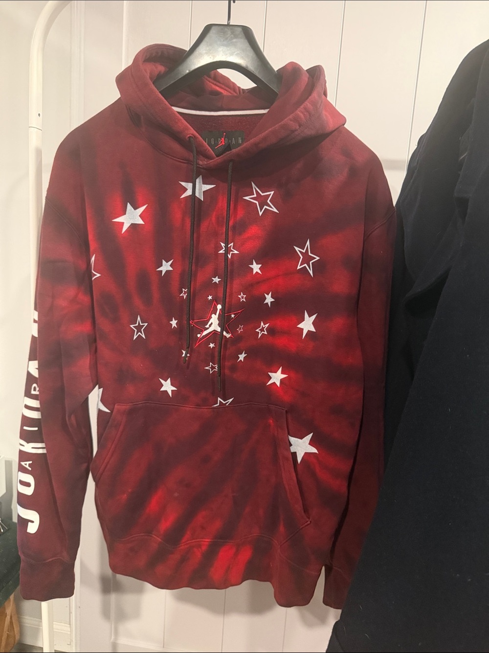 Jordan Burgundy Pullover Hoodie with Red Jumpman Accent